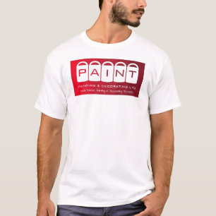 Rot Ombre, Farbeimer, Maler & Dekorateur T-Shirt