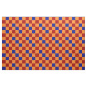 Rot Orange Blau Kariertes Muster Design  Stoff (Fat Quarter (45,7 x 55,9 cm))