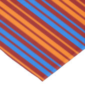 Rot Orange Blau Vertikale Streifen Design   Tischdecke (Schrägansicht)