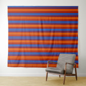 Rot Orange Blau Vertikale Streifen Design   Wandteppich (Beispiel (Horizontal))
