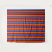Rot Orange Blau Vertikale Streifen Design   Wandteppich (Vorderseite (Horizontal))