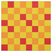 Rot Orange Gelb Karomuster Design Stoff (Muster)