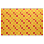 Rot Orange Gelb Karomuster Design Stoff (Fat Quarter (45,7 x 55,9 cm))