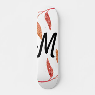 Rot-orange-grüne Funkeln Glitzer hinzufügen unsere Skateboard