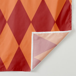 Rot-Orange-Harlekin-Karuomuster Stoff