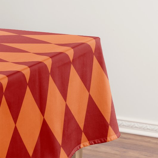 Rot-Orange-Harlekin-Karuomuster Tischdecke