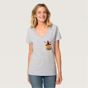 Rot-Orange, Kürbis-Hexenkürbis T-Shirt