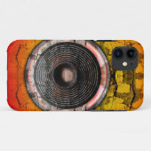 Rot-Orange-Lautsprecher Case-Mate iPhone Hülle (Rückseite (Horizontal))