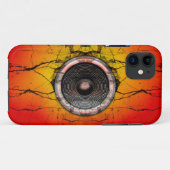 Rot-Orange-Lautsprecher Case-Mate iPhone Hülle (Rückseite (Horizontal))