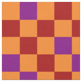 Rot Orange Lila Karomuster Design Stoff (Nahaufnahme)