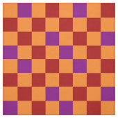 Rot Orange Lila Karomuster Design Stoff (Muster)