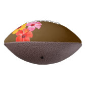 Rot Orange Pink Hibiskus Blumen Football (Gedreht 270)