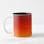 Rot-Orange-Tasse von Lovin' Gal Zweifarbige Tasse (Links)