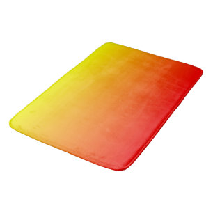 Rot, orange und gelb badematte