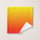 Rot, orange und gelb badhandtuch set (Waschlappen)