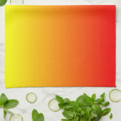 Rot, orange und gelb geschirrtuch (Gefaltet)