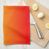 Rot, orange und gelb geschirrtuch (Viertel Falte)