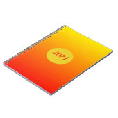 Rot, orange und gelb notizblock (Linke Seite)