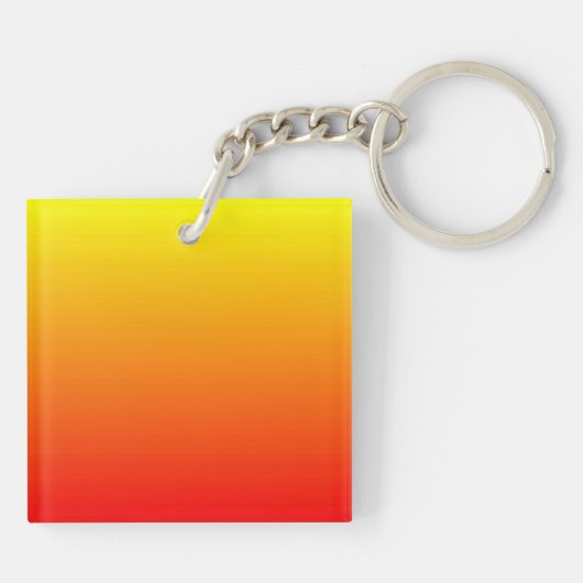 Rot, orange und gelb schlüsselanhänger (Rückseite)