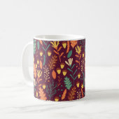 Rot-Orange-Vintages Motiv Kaffeetasse (Vorderseite Links)