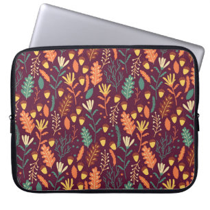Rot-Orange-Vintages Motiv Laptopschutzhülle