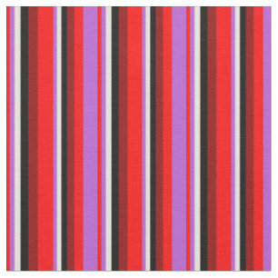 Rot, Orchid, Beige, Schwarz und Dunkelrot Stoff