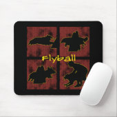 Rot packt Flyball ein Mousepad (Mit Mouse)
