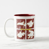 Rot packt Flyball Tasse ein (Links)