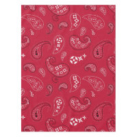 Rot-Paisley-Western Bandana Print