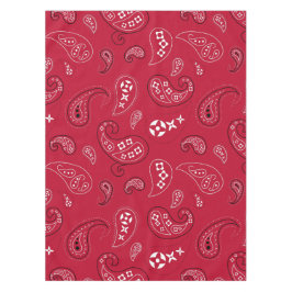 Rot-Paisley-Western Bandana Print Tischdecke
