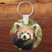 Rot-Panda-007 Schlüsselanhänger (Vorderseite)