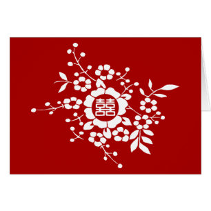 Rot • Papier-Schnitt-Blumen • Doppeltes Glück