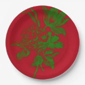 Rot Pappteller (Vorderseite)