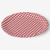 Rot Pappteller (Schrägansicht)
