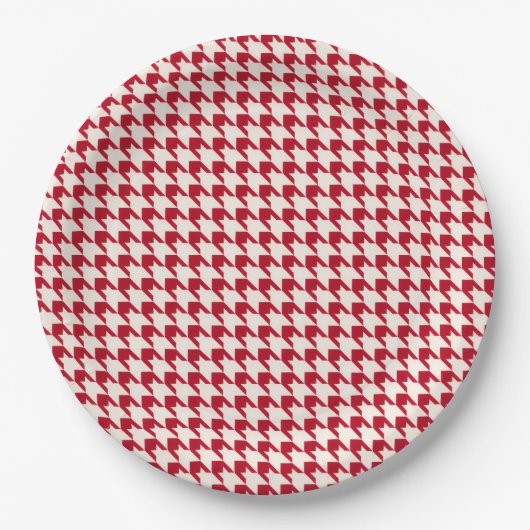 Rot Pappteller (Vorderseite)