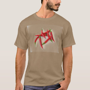 rot - Paprikaschoten der heißen Paprikas T-Shirt