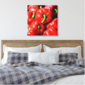 Rot - Paprikaschoten Leinwanddruck (Insitu (Schlafzimmer))