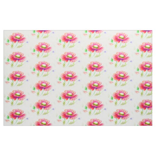 Rot, Passionsblume Stoff (Yard (91,4 cm))