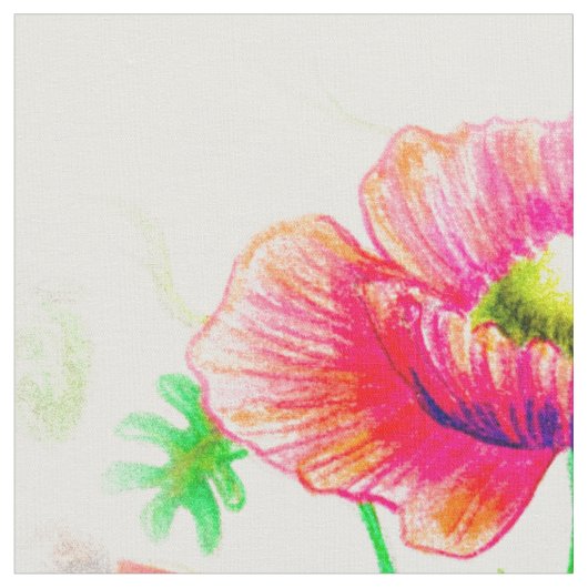 Rot, Passionsblume Stoff (Nahaufnahme)