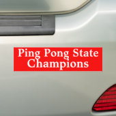 Rot, Ping Pong Staat, Champions Autoaufkleber (Auf Auto)