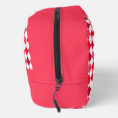 Rot & Pink Argyle-Diamantmuster Waschbeutel (Rechts)