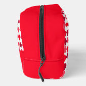 Rot & Pink Argyle-Diamantmuster Waschbeutel (Rechts)