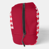 Rot & Pink Argyle-Diamantmuster Waschbeutel (Rechts)