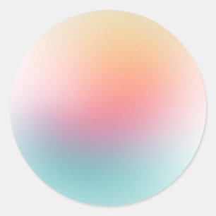 Rot Pink Blau Lila Gelb Leer Farbige Trendige Runder Aufkleber