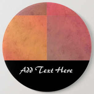Rot Pink Orange Gelb Geometrische Wasserfarben Kun Button