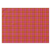 Rot Pink Orange Karo Tartan Design Tischdecke (Vorderseite (Horizontal))