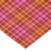 Rot Pink Orange Karo Tartan Design Tischdecke (Schrägansicht)
