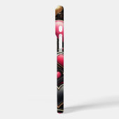 ROT PINK SCHWARZ GOLD VALENTINE HERZEN Case-Mate iPhone HÜLLE (Rückseite / Links)
