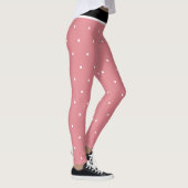 Rot Pink Schwarz Weiß Punkte Leggings (Rechts)