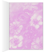 ROT PINK WEISSE, FARBHAFTE BLUME IN BLAU (Innen (Rechts))